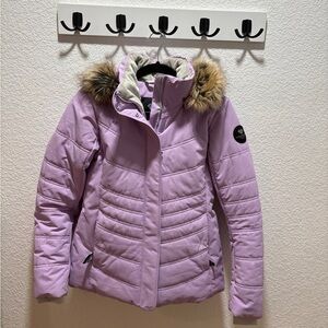 Women's Obermeyer Ski Jacket with Faux Fur Trim